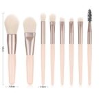 ست برس آرایشی مدل P-11 مجموعه 8 عددی - Image 5