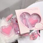 برق لب مایع گه گه بیر مدل قلبی به همراه روغن لب کد 01 - Image 2