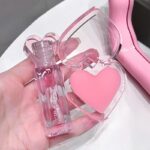 برق لب مایع گه گه بیر مدل قلبی به همراه روغن لب کد 01 - Image 5