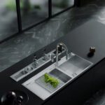 سینک ظرفشویی استیل توکار دو لگنه بیمکث مدل 4704 - Image 5