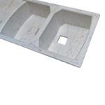 سینک ظرفشویی گرانیت توکار دو لگنه پارادایز مدل Vincenzo-401-WBG - Image 2