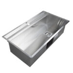 سینک ظرفشویی استیل توکار یک لگنه کمتال مدل A-90 - Image 4