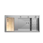 سینک ظرفشویی استیل توکار یک لگنه بیمکث مدل 4710 - Image 2