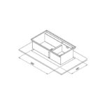 سینک ظرفشویی کن مدل 90-BCN302 توکار - Image 2
