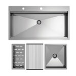 سینک ظرفشویی استیل کن مدل cn104 توکار - Image 4