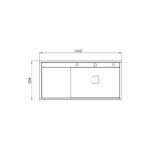 سینک ظرفشویی استیل توکار یک لگنه کن مدل BCN305 - Image 2