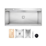 سینک ظرفشویی استیل توکار یک لگنه متا مدل ML104 - Image 4