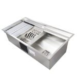 سینک ظرفشویی استیل توکار یک لگنه کمتال مدل A-90 - Image 5