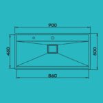 سینک ظرفشویی استیل توکار دو لگنه مدل پریمو 90  - Image 2