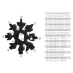 ابزار چندکاره هارمن مدل SNOW FLAKE BLACK 18 IN 1 - Image 7