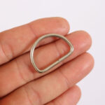 یراق کیف دوزی مدل نیم گرد 2.5CM-Steel بسته 6 عددی - Image 2