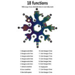 ابزار چندکاره هارمن مدل SNOW FLAKE BLACK 18 IN 1 - Image 10