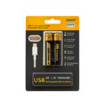 باتری قلمی قابل شارژ اسمارت چیپس مدل USB-C TYPE C-LI-ION بسته 2 عددی - Image 2