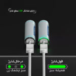 باتری قلمی قابل شارژ بستون مدل type C بسته 4 عددی - Image 3