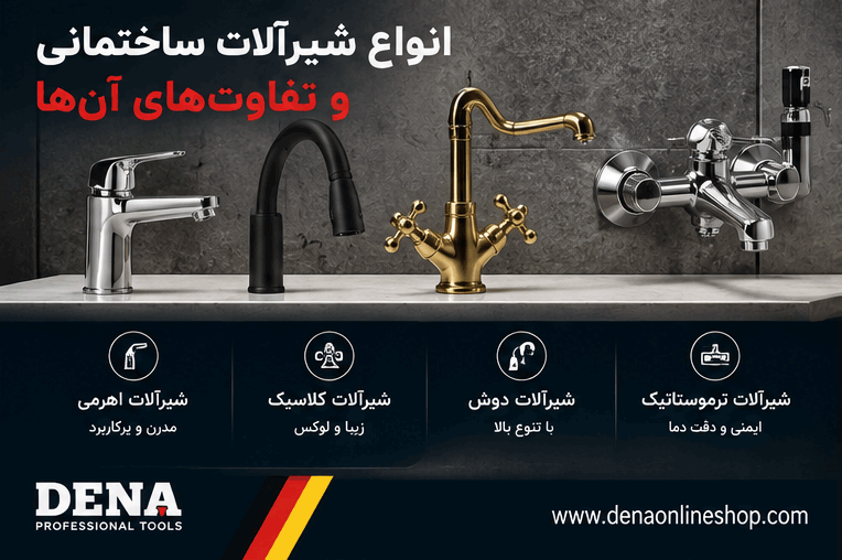 انواع شیرآلات ساختمانی و تفاوت‌های آن‌ها